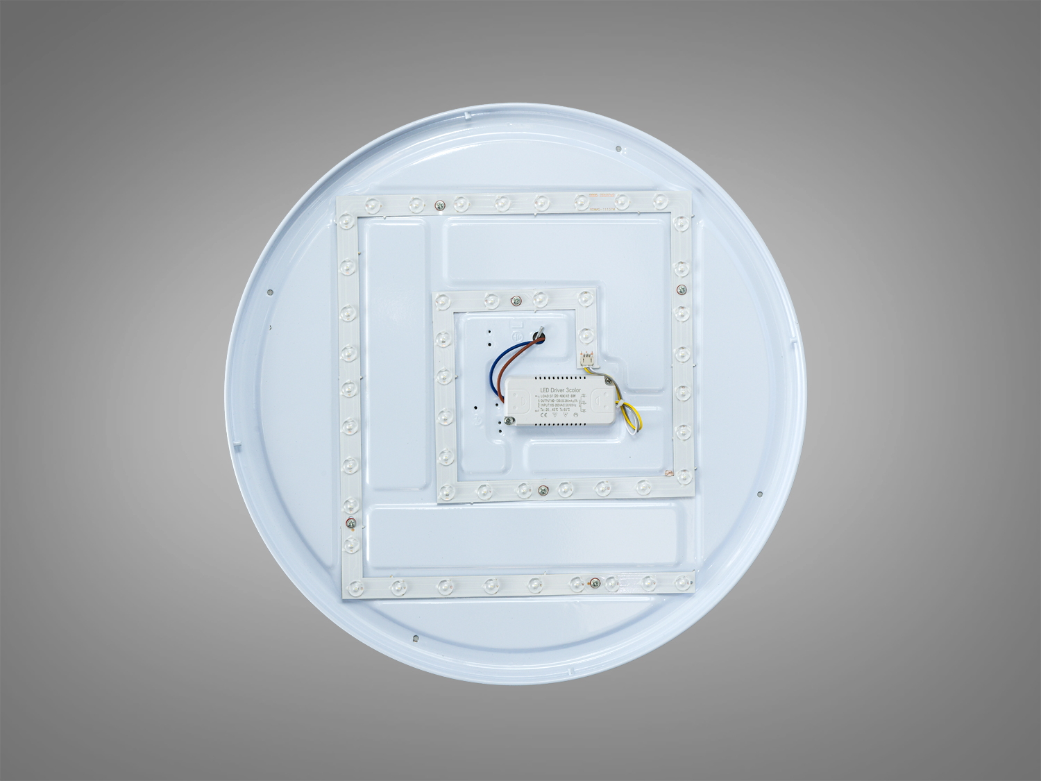 Світлодіодна стельова люстра чорна вставка 90 Вт