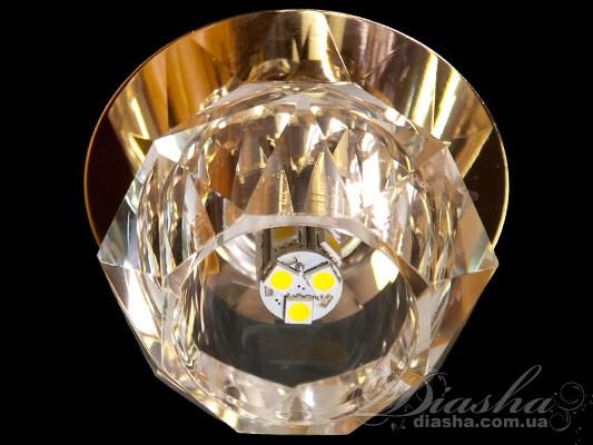Кришталевий точковий світильник