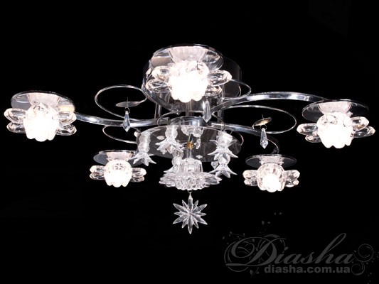 Галогеновая люстра с дополнительной подсветкой