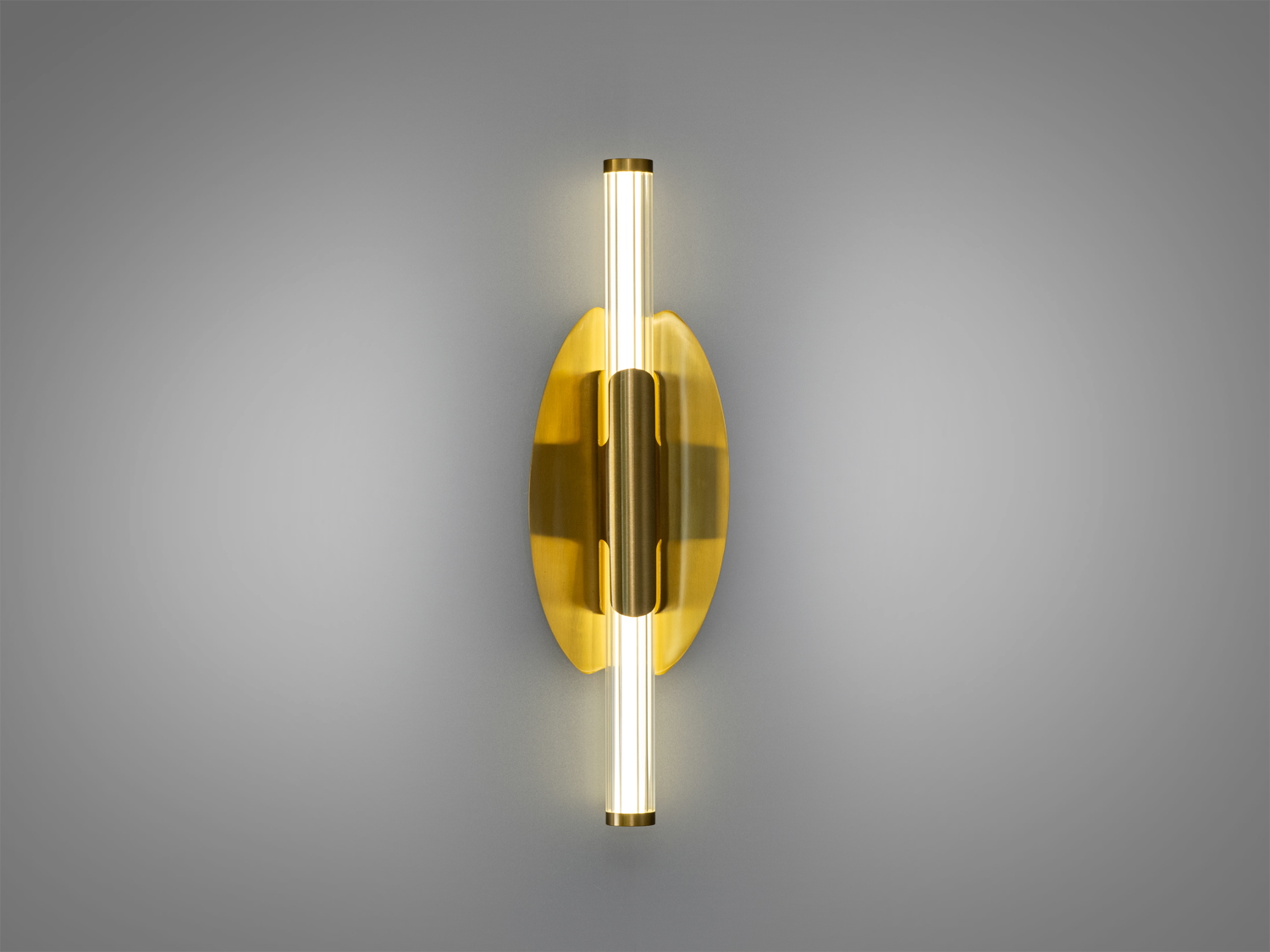 Настінний світильник в кольоры золота, вертикальна форма, світлодіодне освітлення, підходить для сучасного інтер′єру.