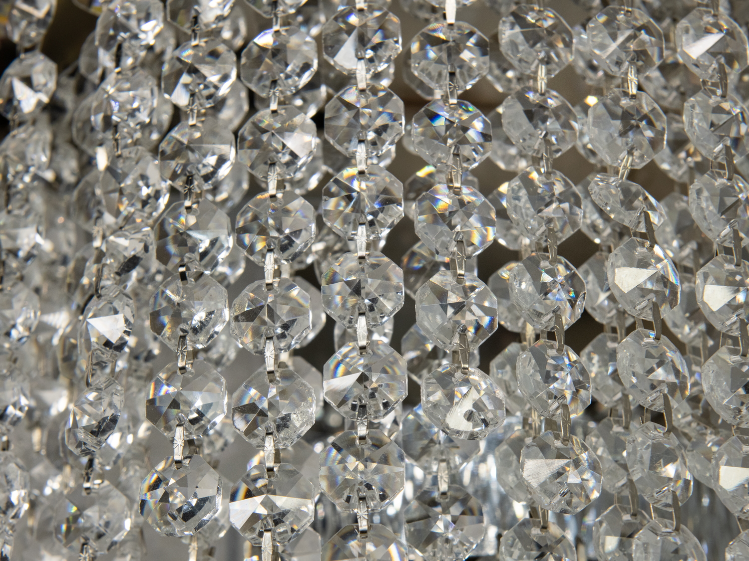 Настінний світильник 376 BCH хром 28 Вт LED три кольори світла кришталеві підвіски