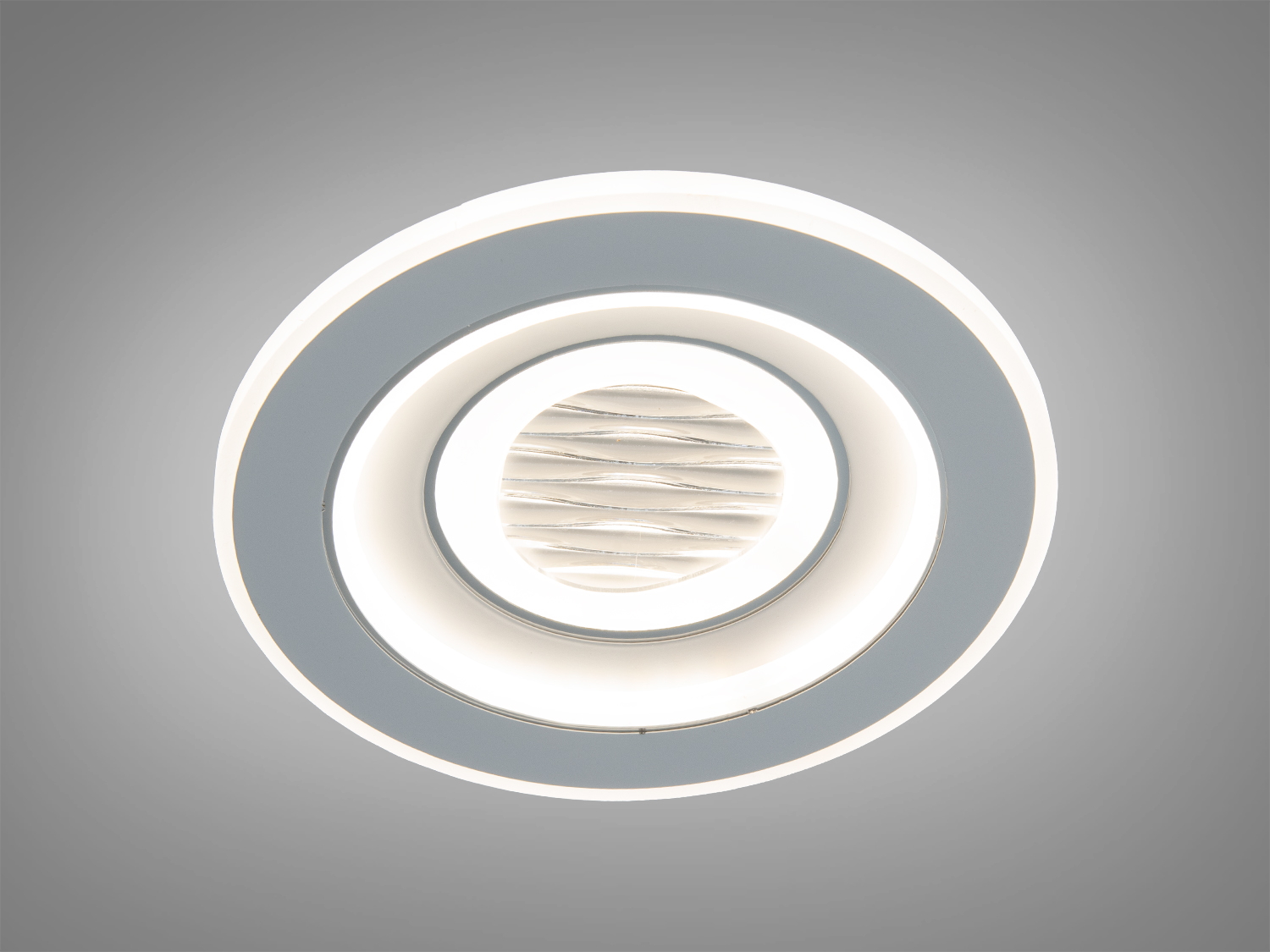 Круглий стельовий LED світильник 32 Вт у білому кольорі з трьома режимами CCT. Перемикання зі звичайного настінного вимикача. Рекомендовано для кімнат до близько 6 м².