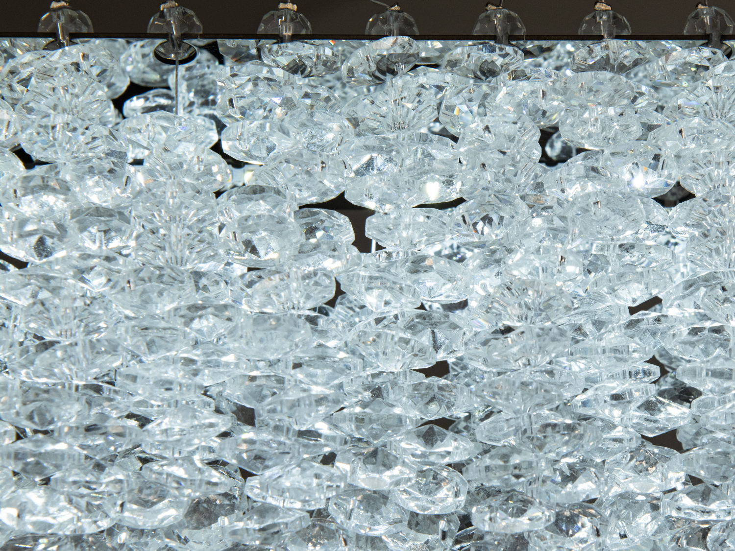 Світлодіодна підвісна люстра 505 L800x350CH хром кришталь 40 Вт