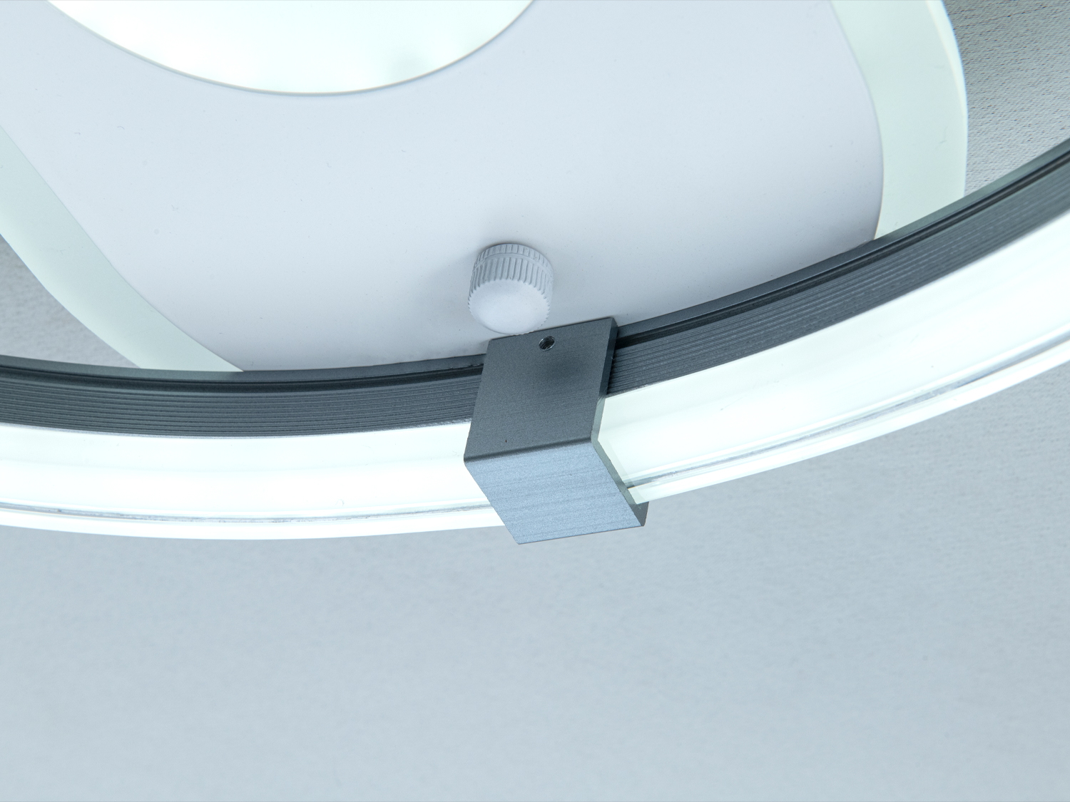 Стельова люстра LED Diasha сіра 88 Вт пульт CCT 15 м2