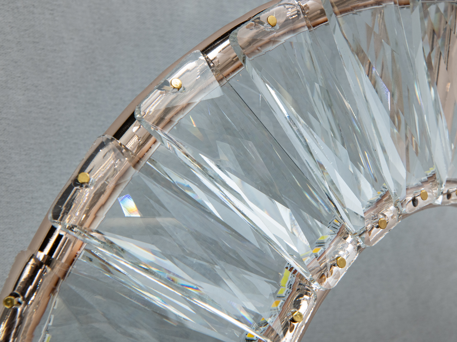 Настінний кришталевий LED бра 42 Вт золото