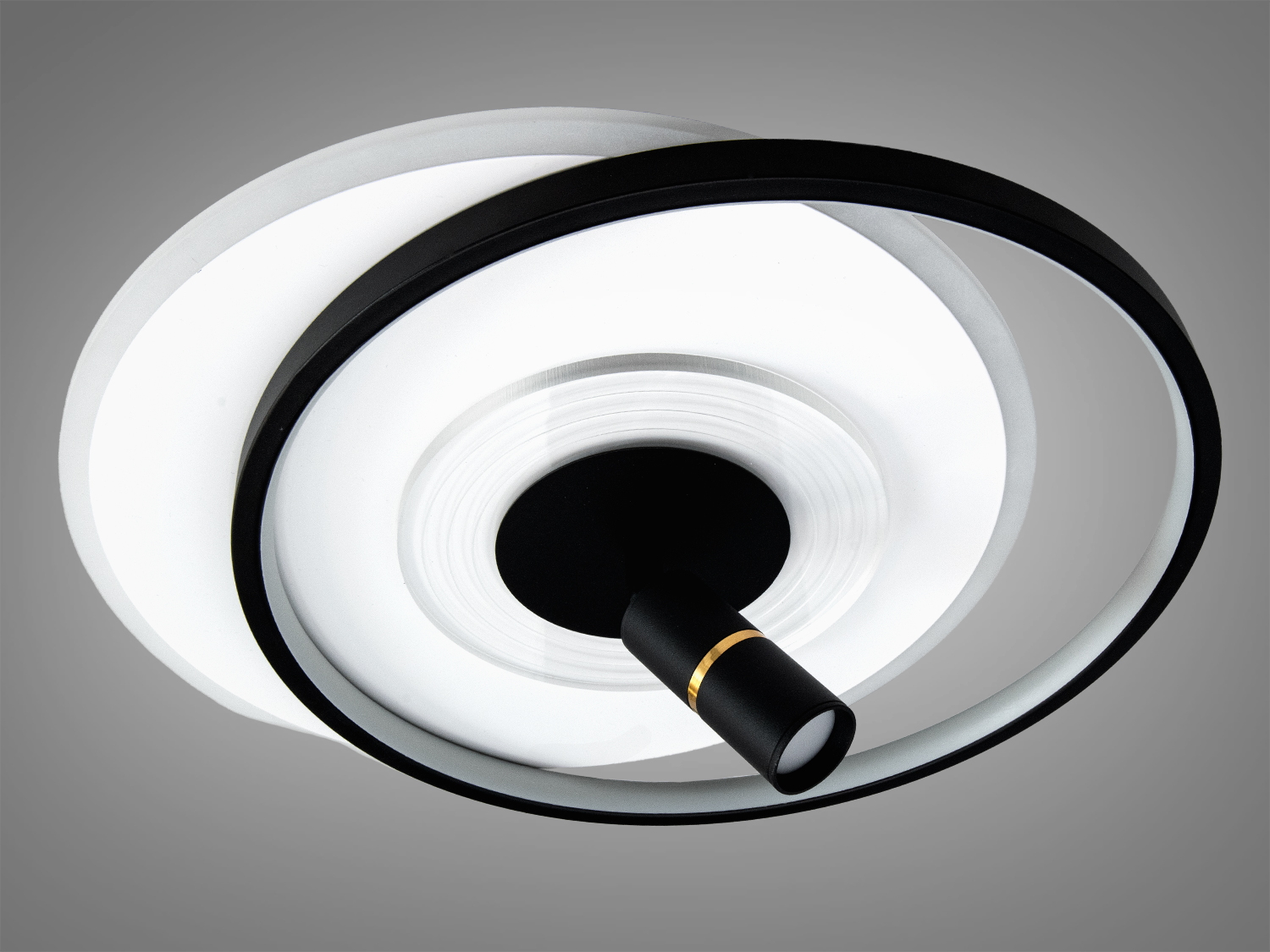 LED люстра Diasha білий чорний 64Вт димер пульт