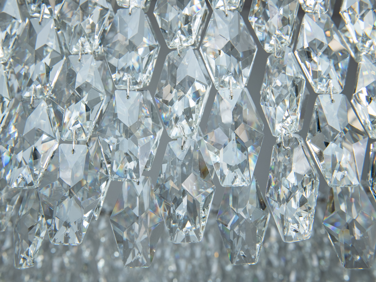 Кришталева LED люстра підвісна хром 104Вт 18м²