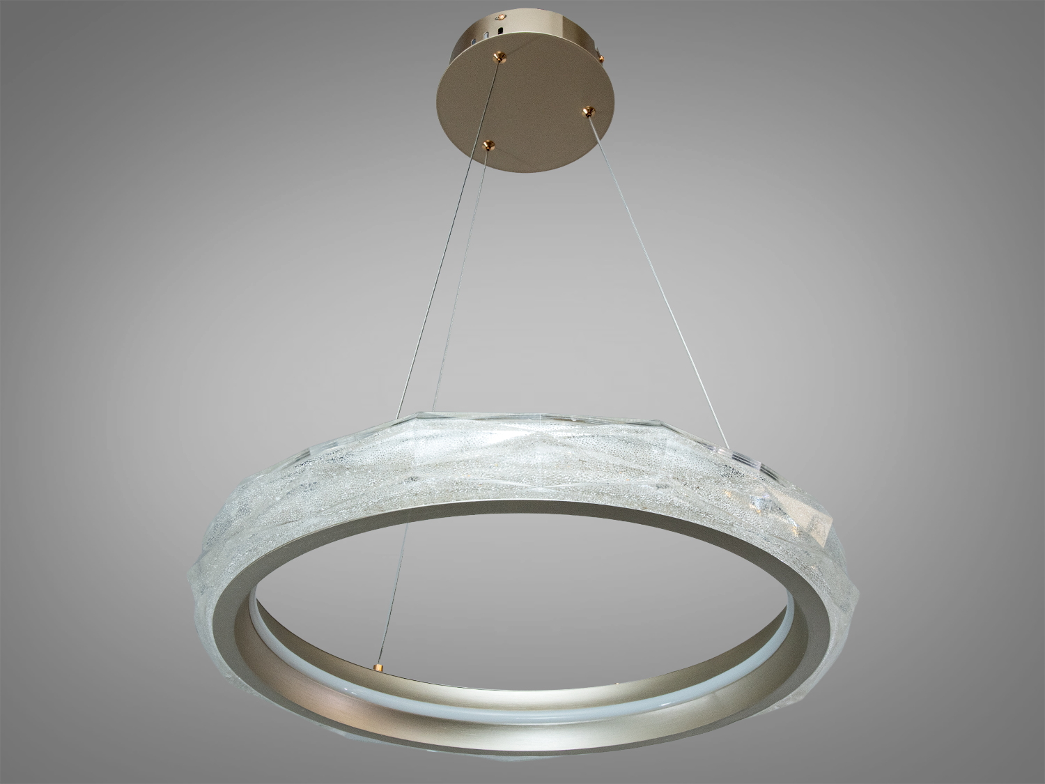 Люстра підвісна Diasha золото 84 Вт з пультом