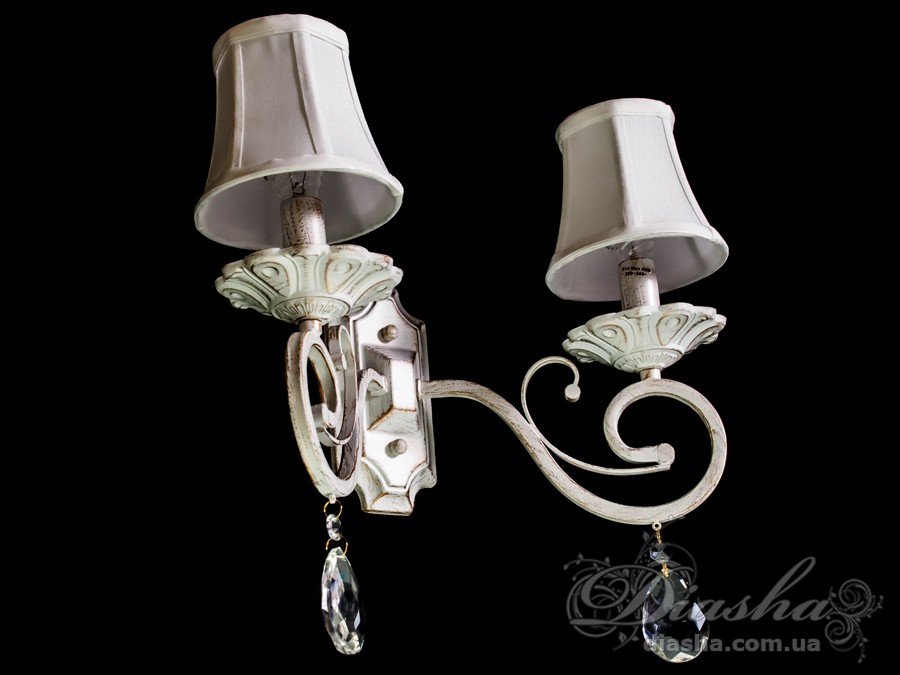 Бра з класичними скляними абажурами