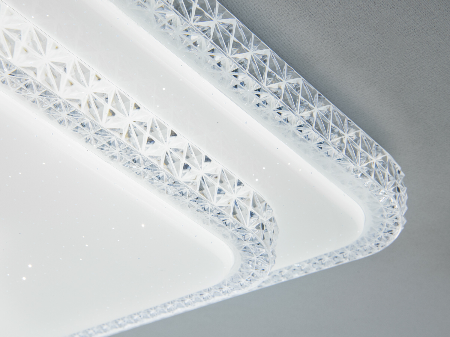 Світлодіодна стельова люстра біла 94 Вт 16 м²