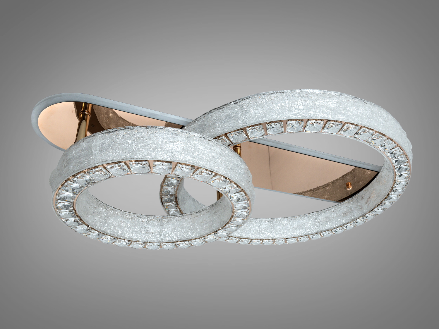 Люстра стельова Diasha LED золото 100 Вт пульт