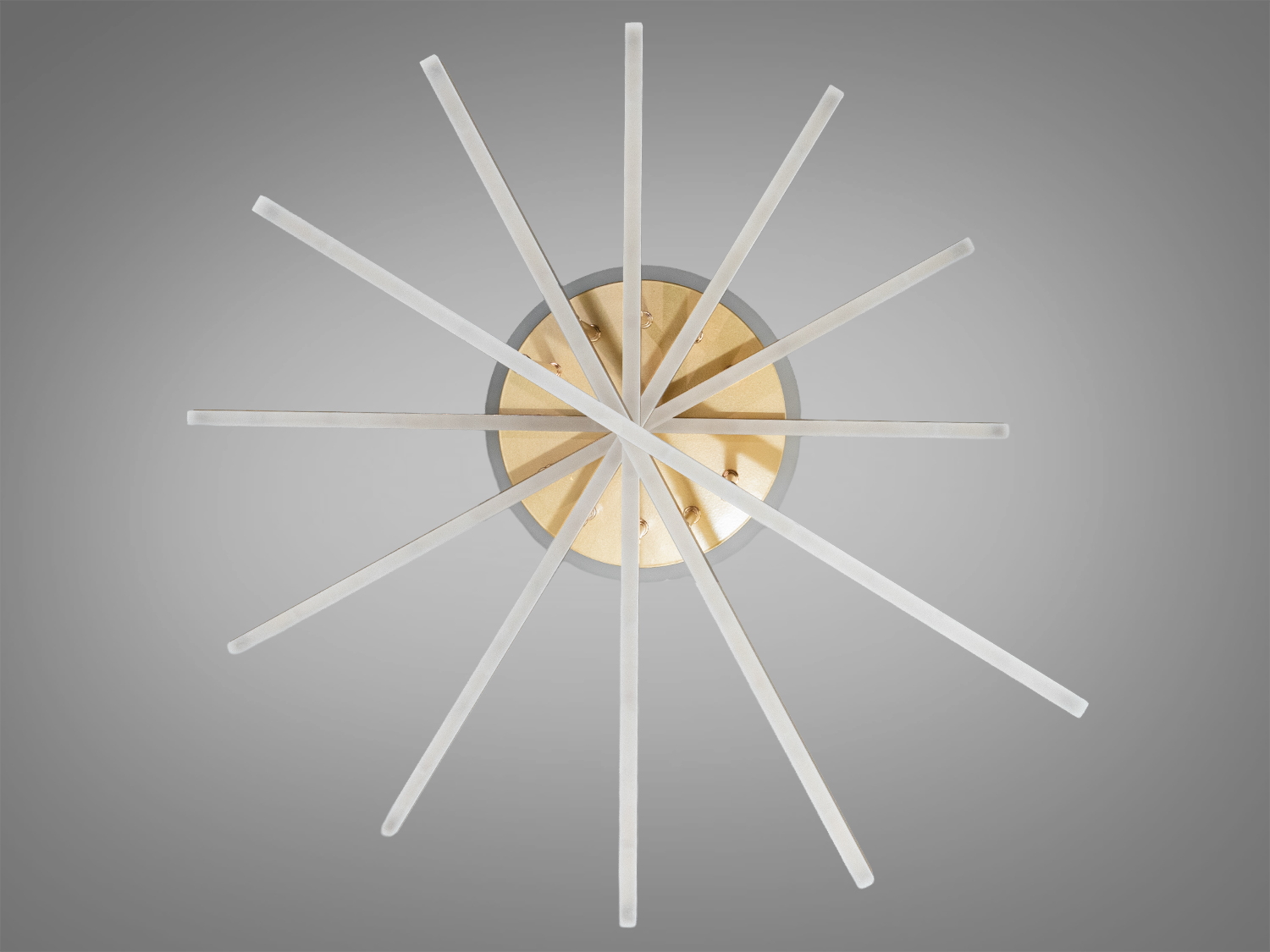 Люстра LED Diasha золото 102Вт пульт димер 6 ліній