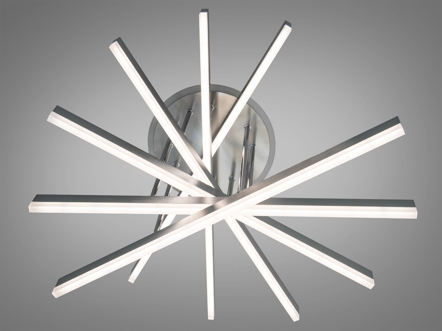 Стельовий світильник з білим світлом, виконаний у мінімалістичному стилі, підходить для офісних приміщень.