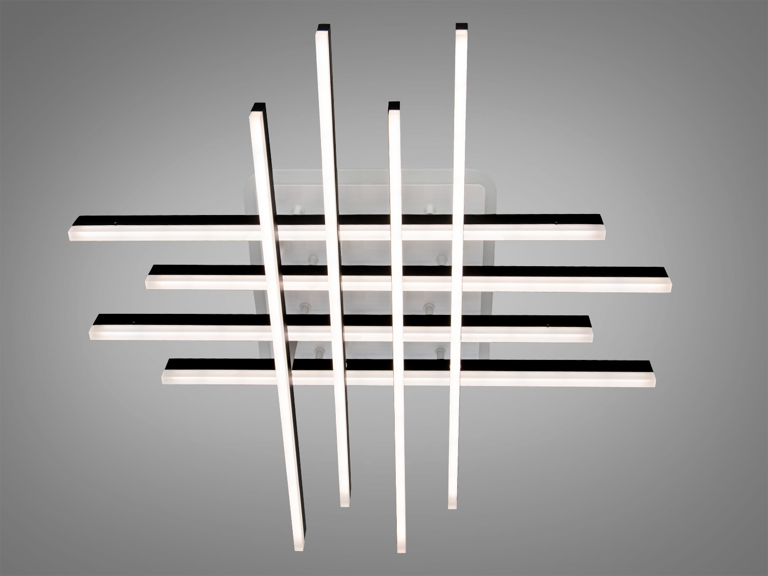 Світильник з вертикальними та горизонтальними лініями. Мінімалістичний дизайн для офісу.