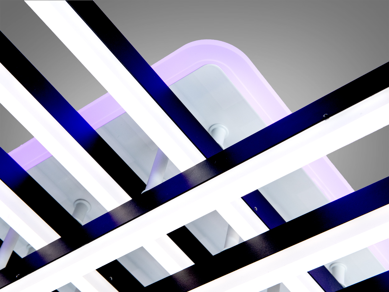 Стельова LED люстра Diasha чорна 136 Вт з пультом