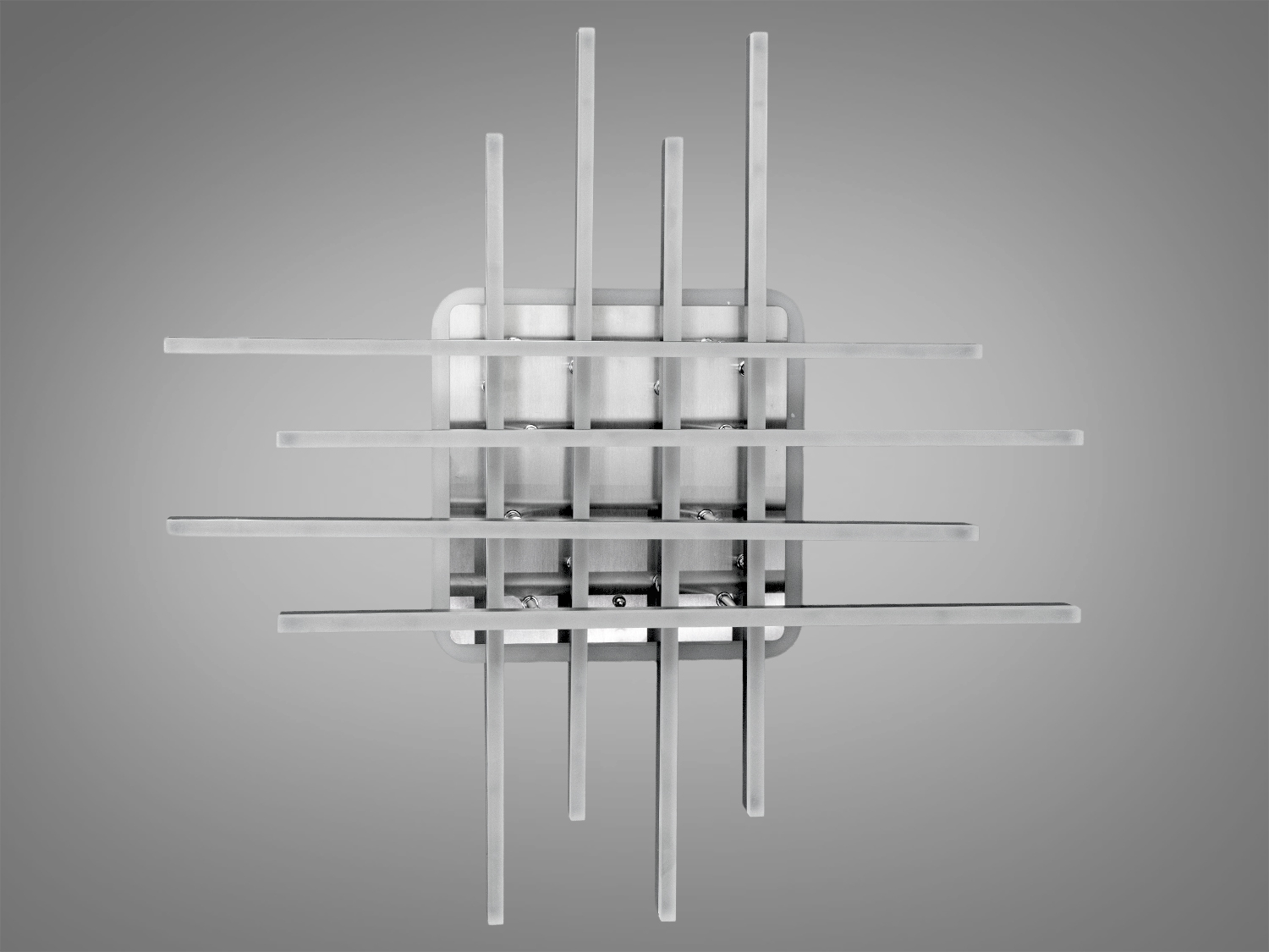 Люстра стельова матовий хром пульт 8 ліній 136Вт