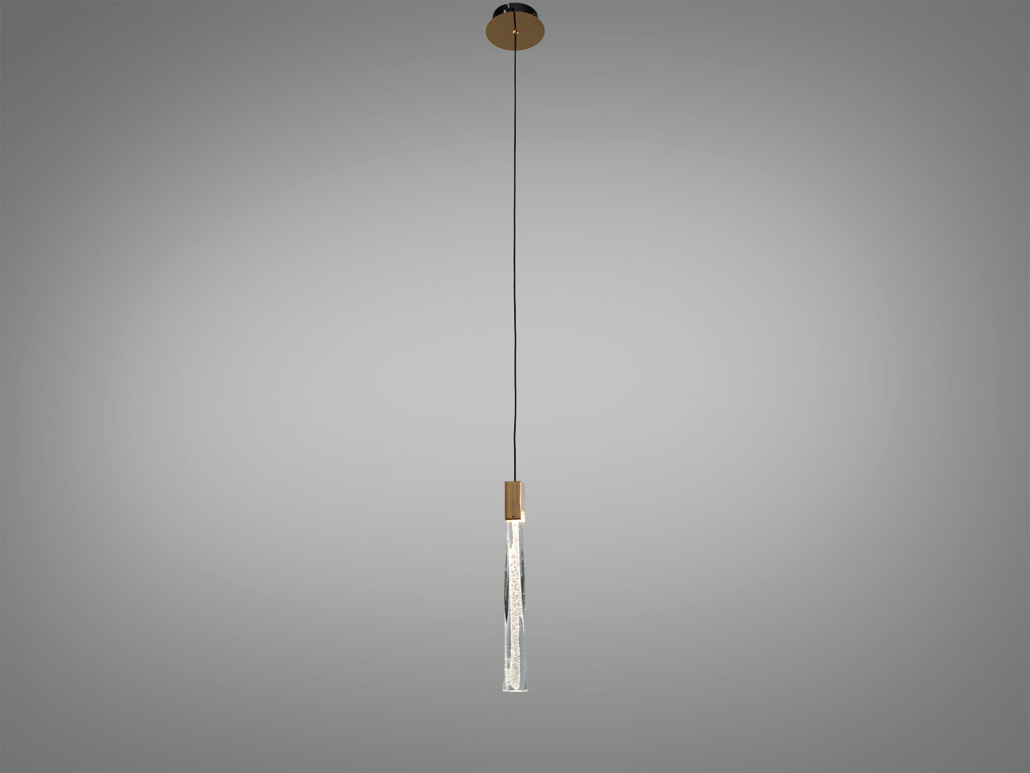 Підвісний світильник з прозорого кришталю, підходить для сучасного інтер′єру.
