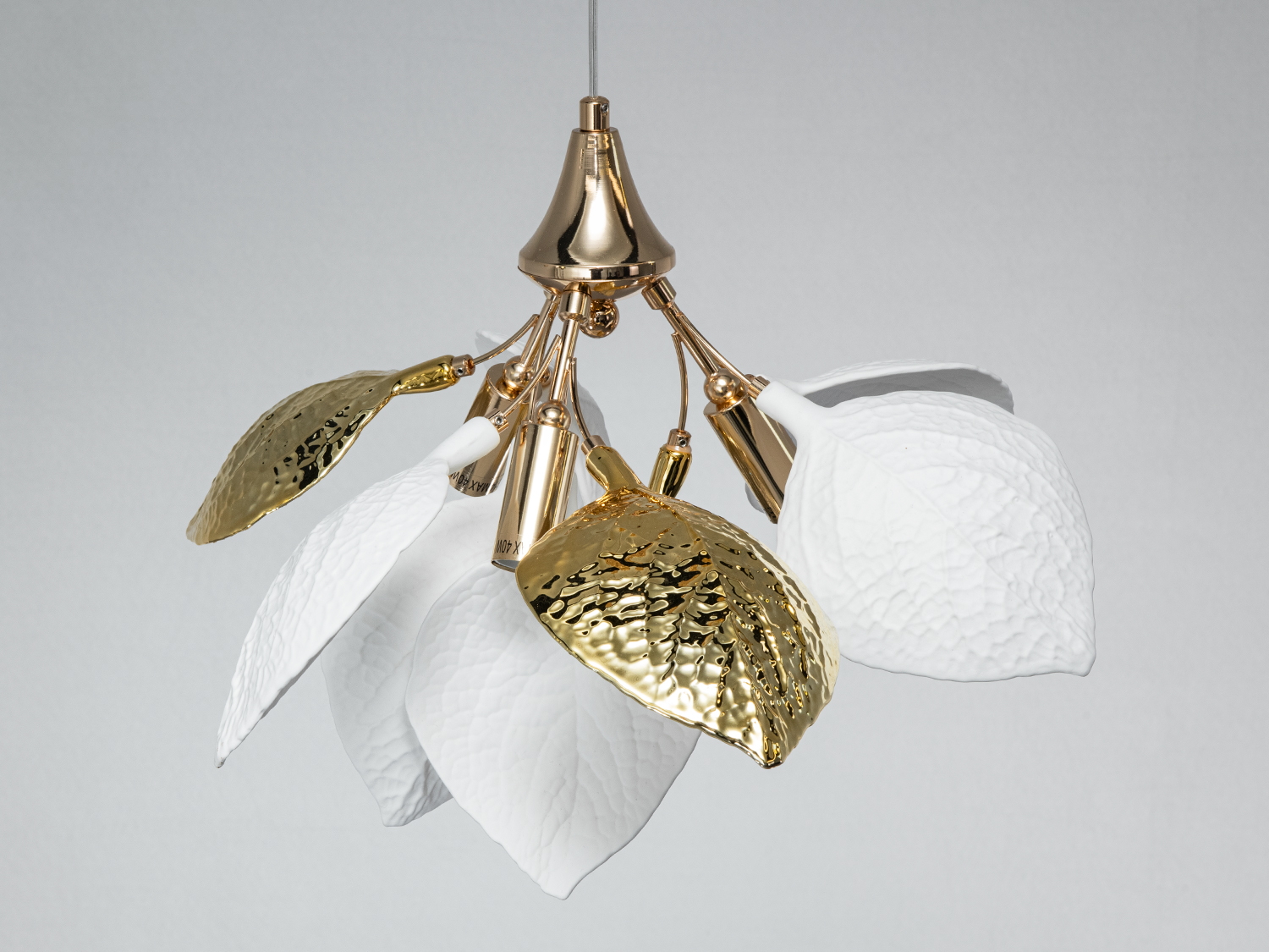 Підвісна люстра Diasha золото 3xE14 пелюстки