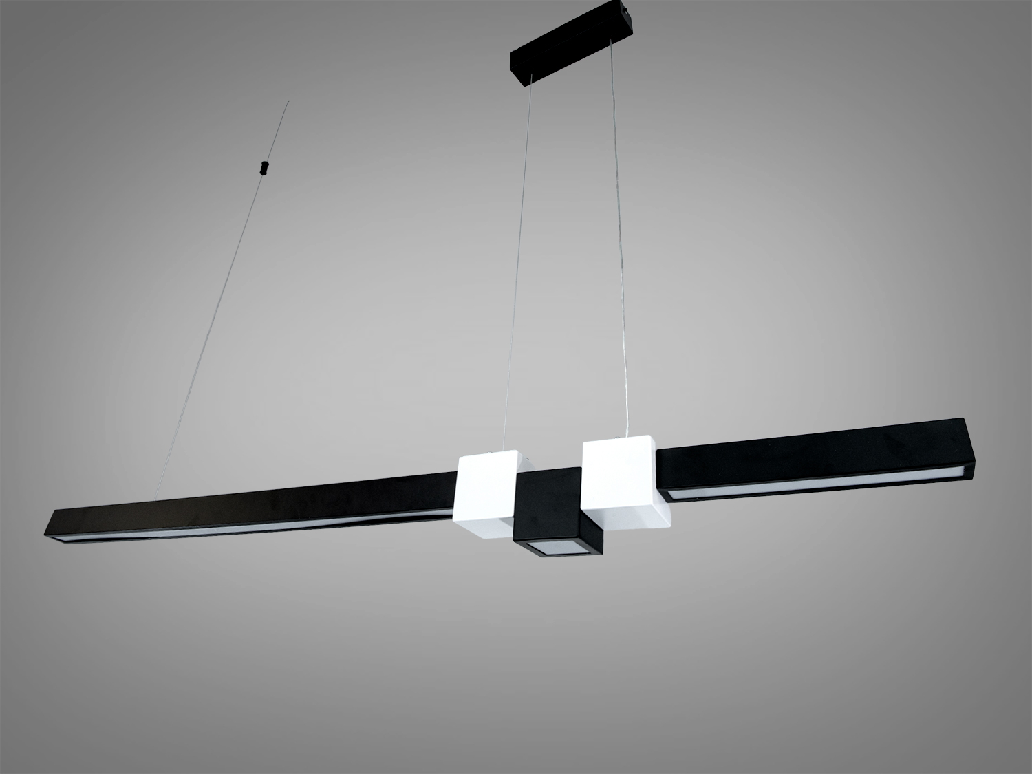 Світлодіодний підвіс лінійний 28 Вт чорний