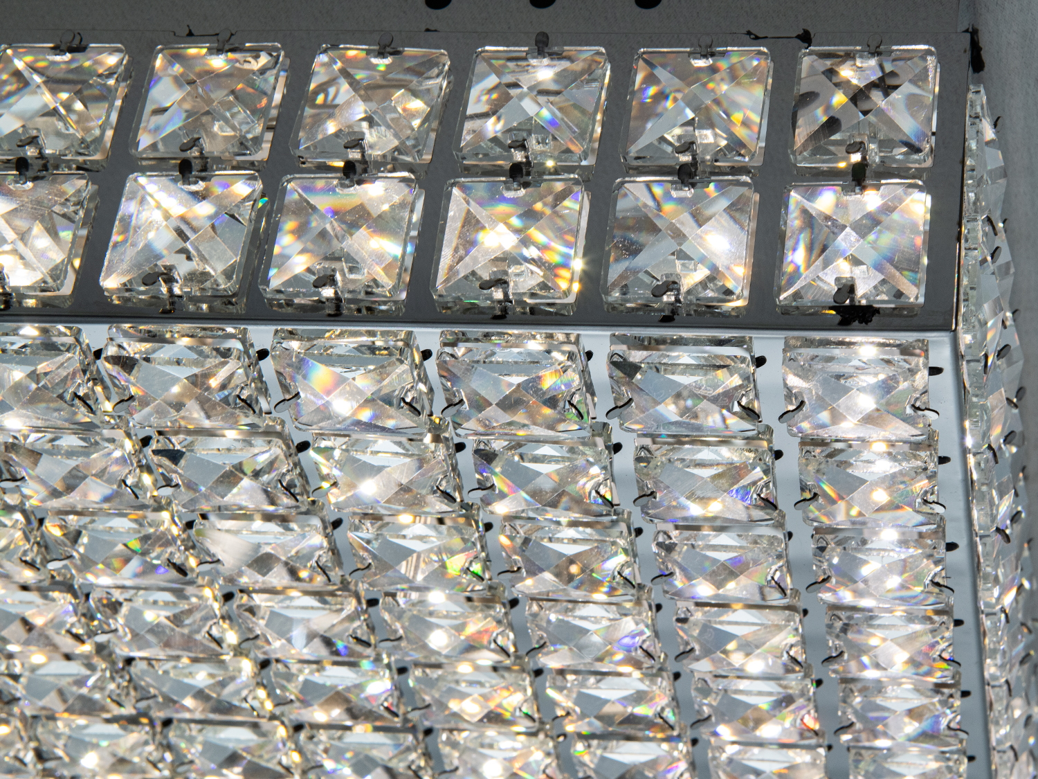 Люстра стельова Diasha кришталева LED хром 82W