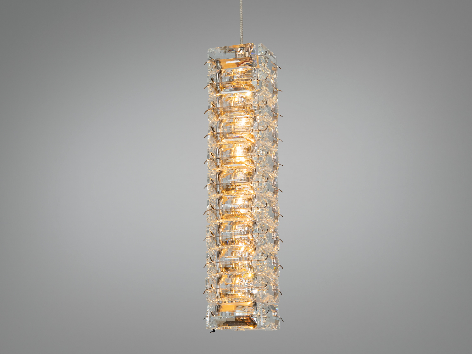 Світлодіодний кришталевий підвіс 10 Вт у кольорі золото. Тепле сяйво для акцентного освітлення вітальні, кухні чи спальні. Доступний також у хромі.