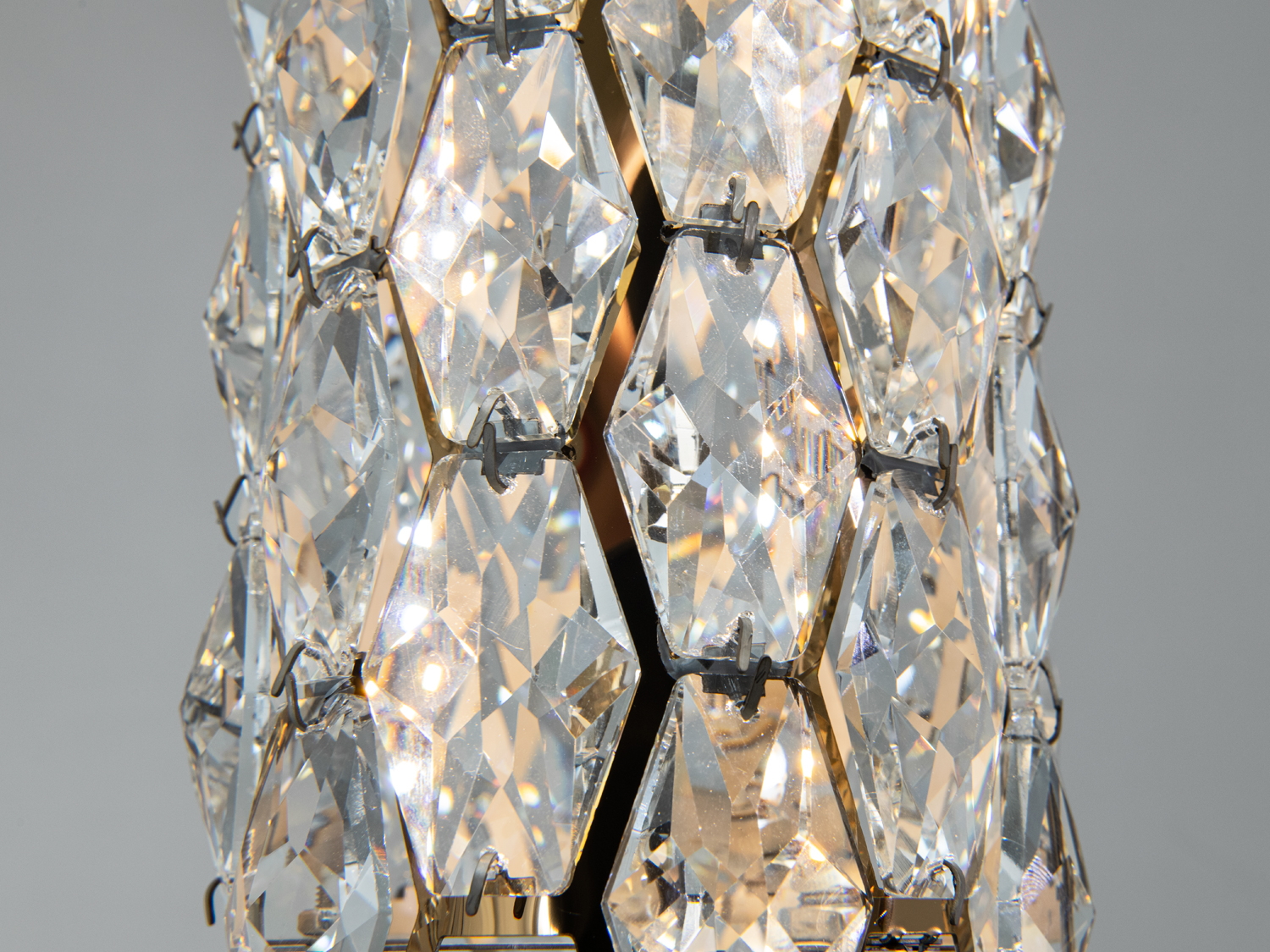 Світлодіодний кришталевий підвіс золото 12 Вт