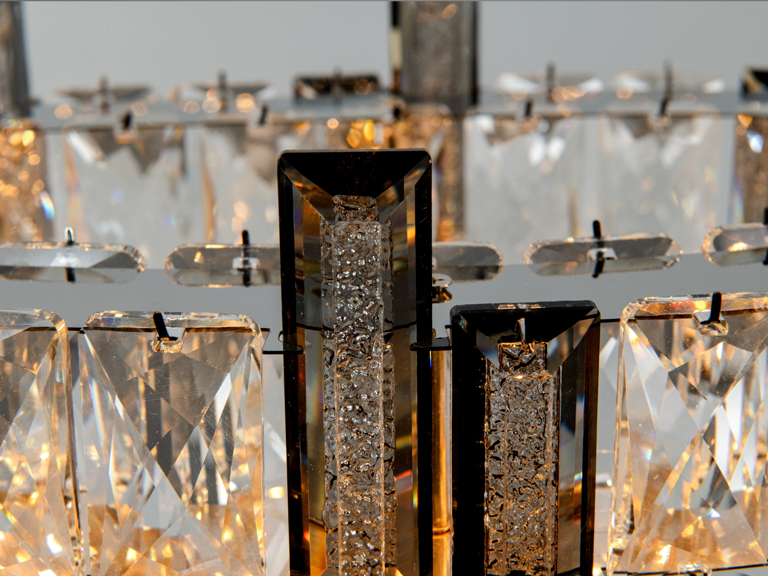 Підвісна люстра LED кришталь хром 46Вт з пультом