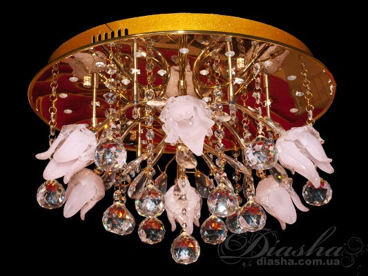 Галогеновая люстра с дополнительной подсветкой