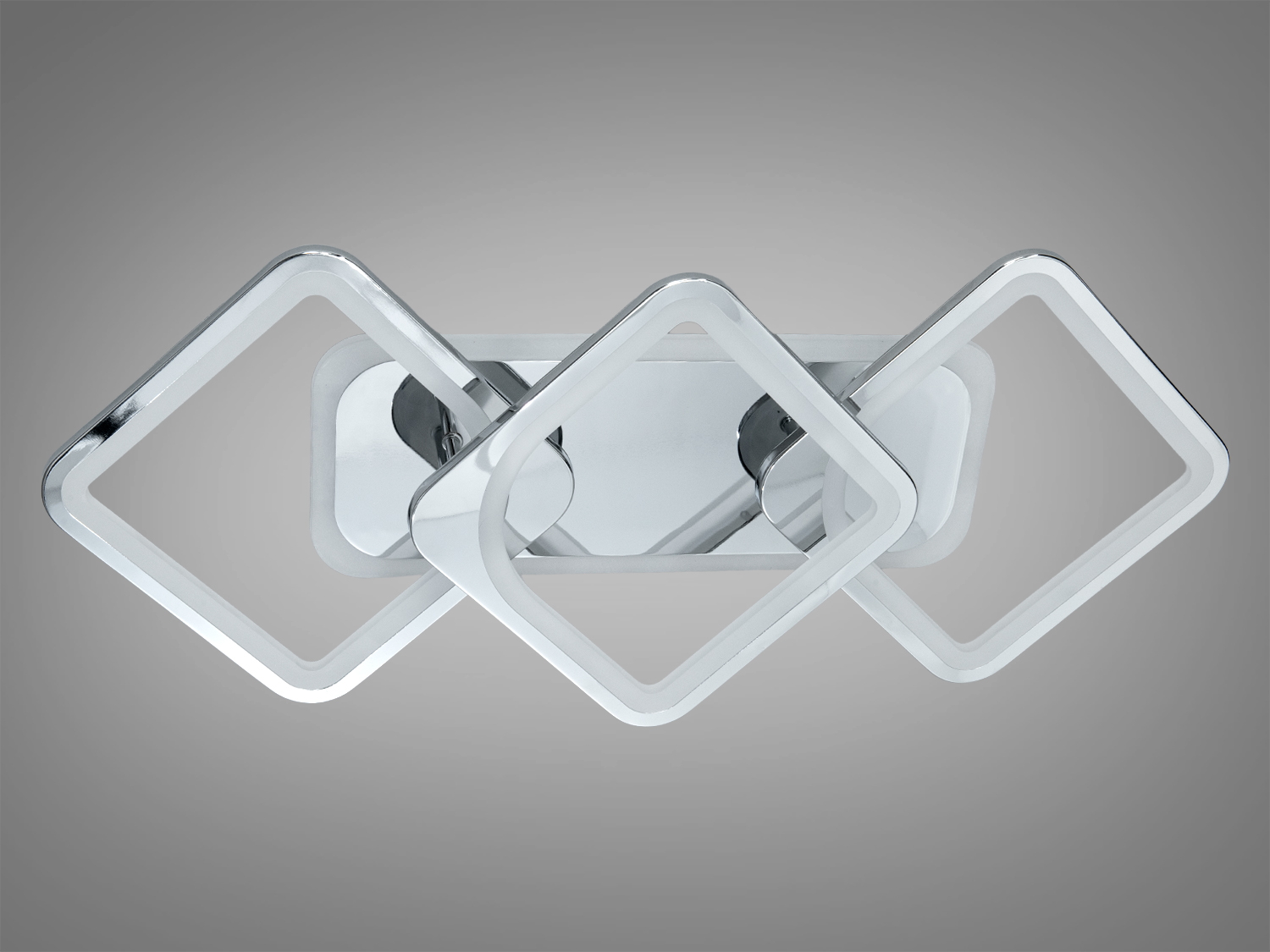 Світлодіодна люстра 8060 хром 81Вт 3 модулі