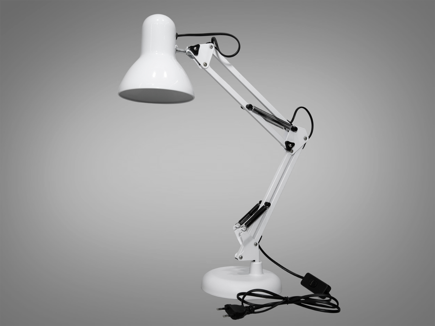 Ця настільна класична лампа для читання, виконана у класичному білому кольорі, дизайні офісних ламп, втілює в собі унікальність лампи, яка виходить за рамки її практичного призначення. Її витончені лінії та ретельно продумана конструкція роблять її не тільки корисним доповненням до робочого простору, але й стильним акцентом, який здатний підкреслити вишуканий смак власника. Лампа нагадує культовий дизайн знаменитого ролика кіностудії Pixar, що додає їй особливого шарму.
ТМ «Діаша» пропонує спеціальні ціни для оптових покупців, тому зателефонуйте нам, щоб купити світильники та люстри оптом за супер вигідною ціною.
Лампа в кабінет є виразом класики та елегантності, де кожен елемент, від міцної основи до гнучкого регульованого корпуса, розроблений з думкою про комфорт та естетику. Корпус лампи, обладнаний різноманітними шарнірами та пружинами, дозволяє легко налаштувати висоту та кут нахилу світла, забезпечуючи оптимальне освітлення для робочих задач.
Як настільна лампа в дитячу, цей світильник може стати вірним супутником у навчанні та іграх маленьких користувачів. Його м'яке, але досить яскраве світло, що виходить з лампи Е27, створює ідеальні умови для читання книг або виконання домашніх завдань, при цьому не створюючи надмірного напруження для дитячих очей.
Для тих, хто шукає доступні, але якісні освітлювальні рішення, ця лампа пропонує можливість купити настільну лампу дешево, не поступаючись в якості. Пропонована ТМ «Діаша», вона стане цінним придбанням для кожного, хто вважає за краще функціональність поєднану з дизайнерськими рішеннями.
Як настільна лампа на робочий стіл, цей світильник забезпечує не лише ефективність, а й додає елемент особистого стилю до робочого місця. Його лаконічний дизайн та висока мобільність дозволяють вільно маневрувати світлом, адаптуючи його для будь-яких потреб.
Використання патрона Е27 забезпечує легкість у виборі та заміні лампочок, роблячи цю настільну лампу не тільки стильним, але й практичним вибором для освітлення.
Таким чином, ця настільна лампа не просто освітлює простір, але й вносить в нього відчуття спокою, зосередженості та індивідуальності. Вона створює атмосферу, в якій легко знайти натхнення для творчості та праці, водночас будучи вишуканим доповненням до будь-якого інтер'єру.