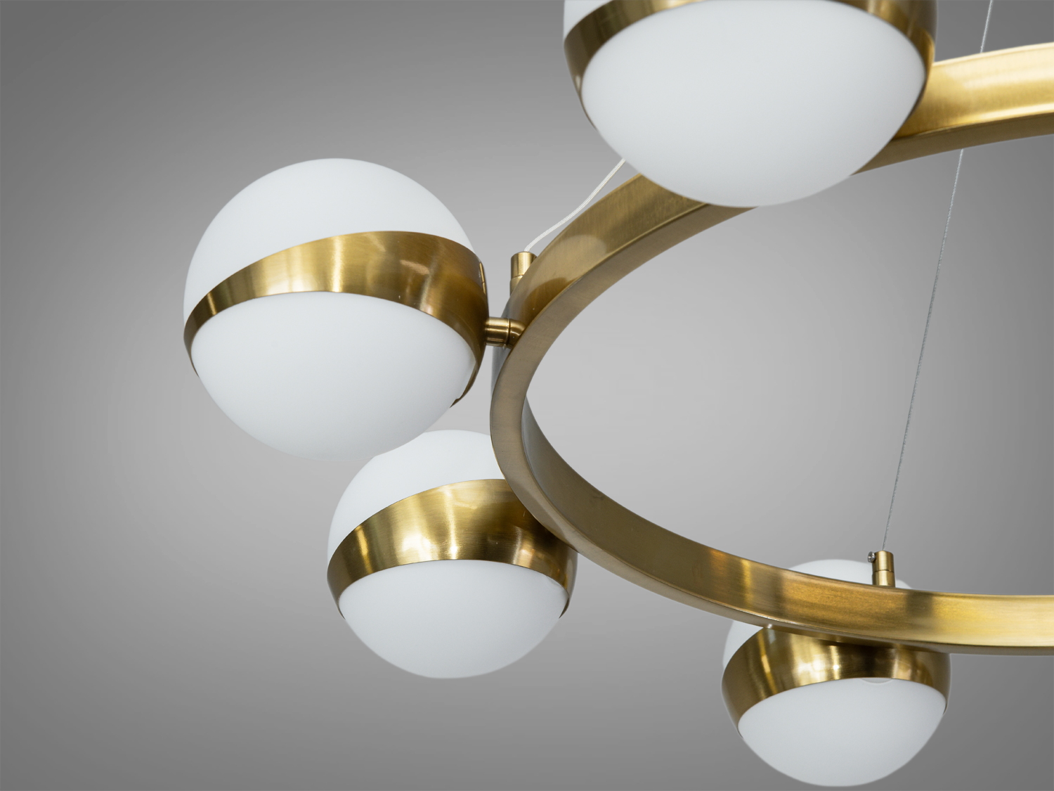 Підвісна люстра Diasha Лофт бронза 8 плафонів G9