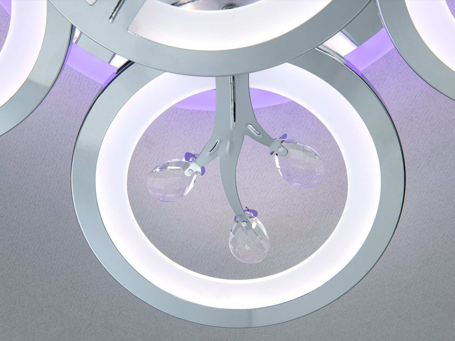 Золота світлодіодна люстра з регулюванням яскравості, пультом, 90W