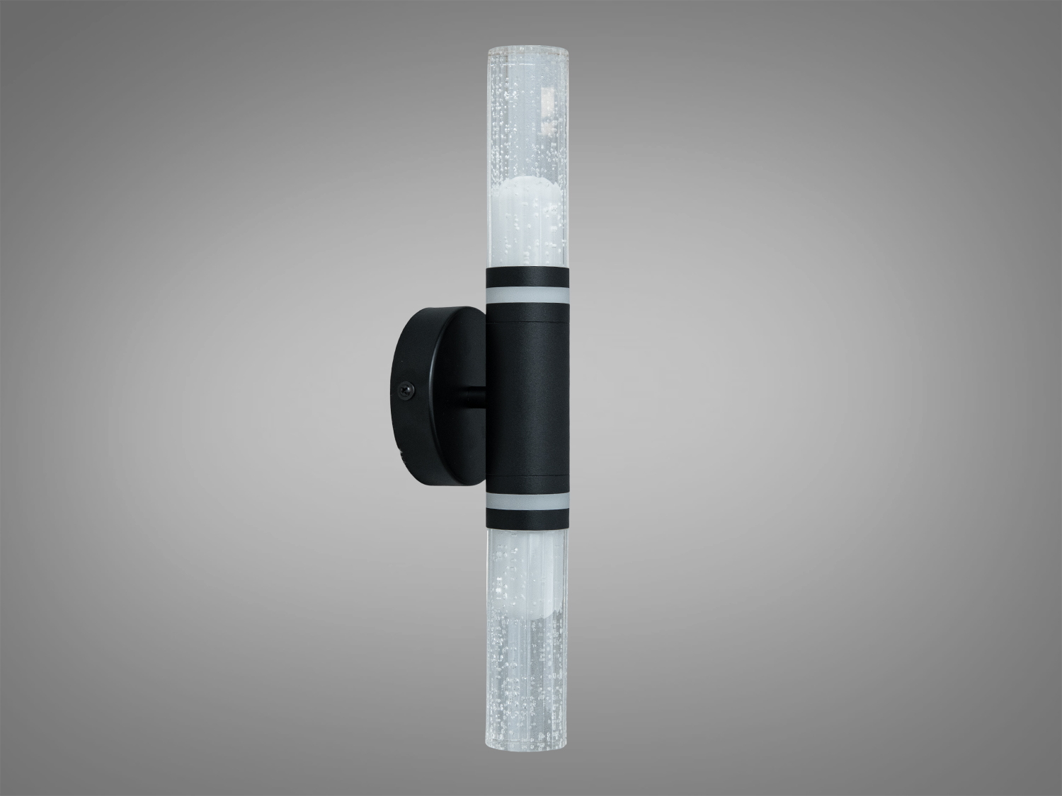 Настінне бра Diasha чорне LED 6 Вт скляний плафон