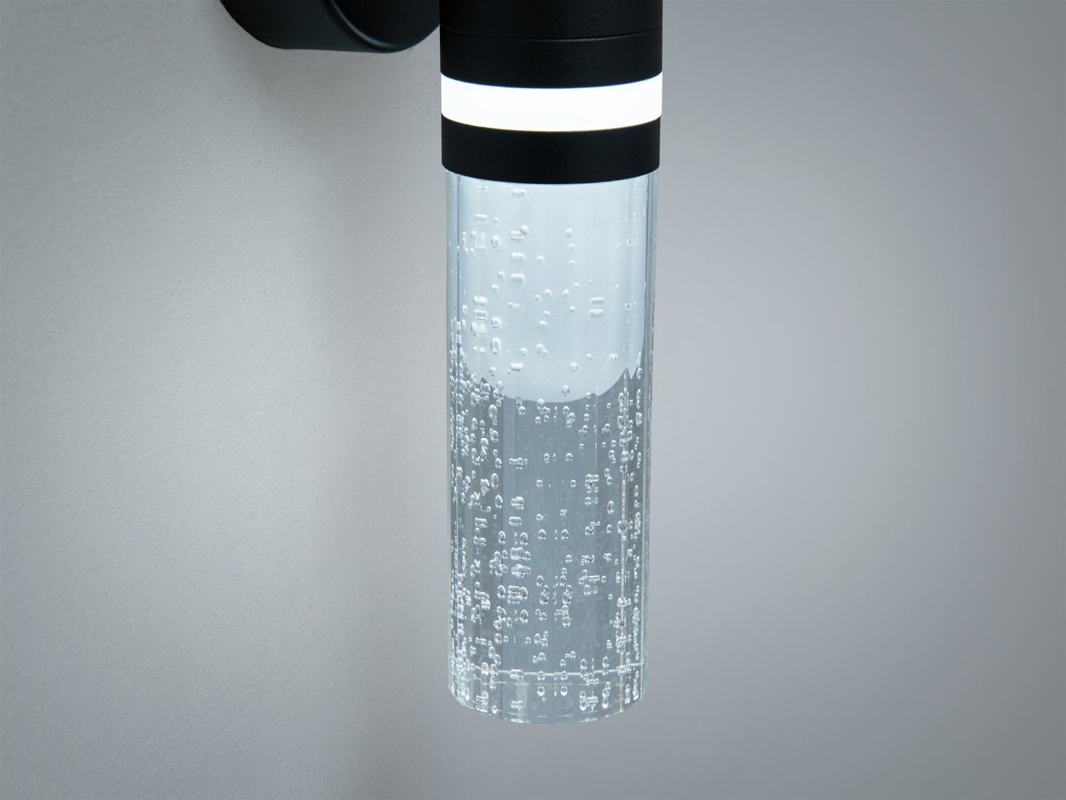 Настінне бра Diasha чорне LED 6 Вт скляний плафон