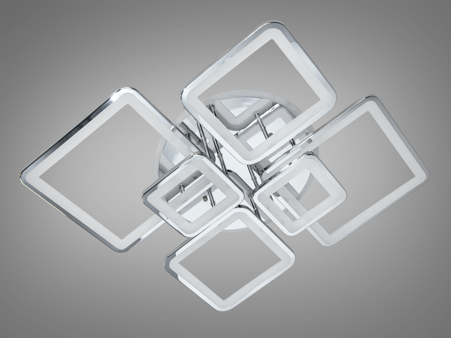 Світлодіодна люстра Серія 8060 хром 150W димер пульт