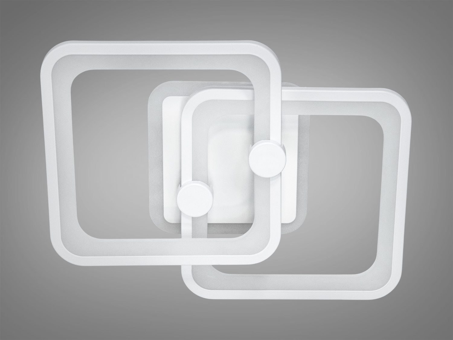 Світлодіодна люстра 8060 біла з пультом димером 55W