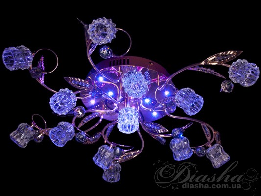 Галогеновая люстра со светодиодной подсветкой