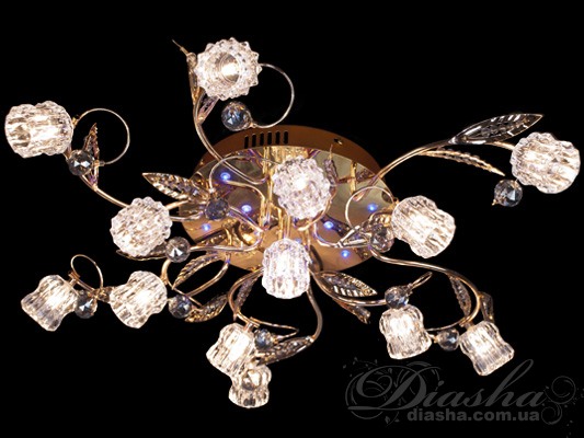 Галогеновая люстра со светодиодной подсветкой