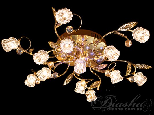 Галогеновая люстра со светодиодной подсветкой