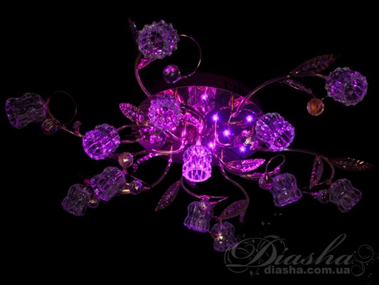 Галогеновая люстра со светодиодной подсветкой