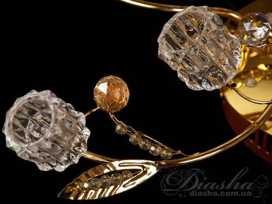 Галогеновая люстра со светодиодной подсветкой