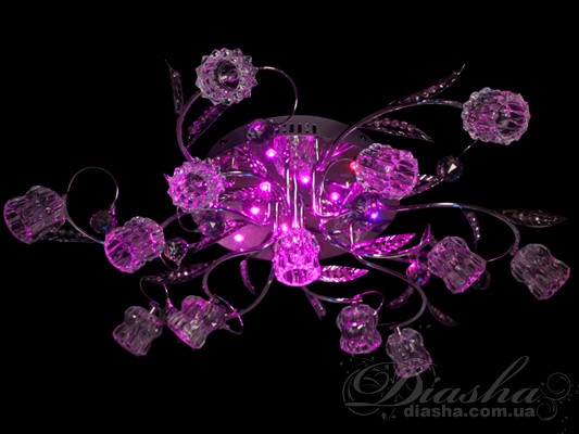 Галогеновая люстра со светодиодной подсветкой