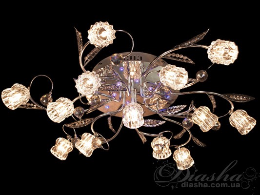 Галогеновая люстра со светодиодной подсветкой