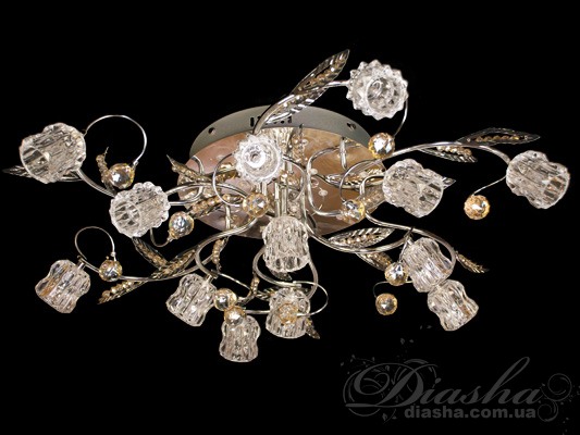 Галогеновая люстра со светодиодной подсветкой