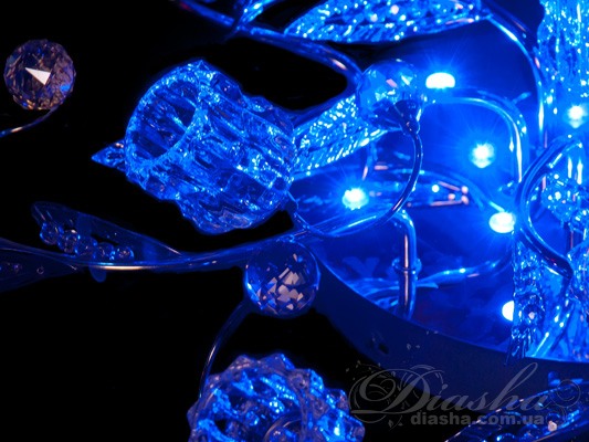 Галогеновая люстра со светодиодной подсветкой