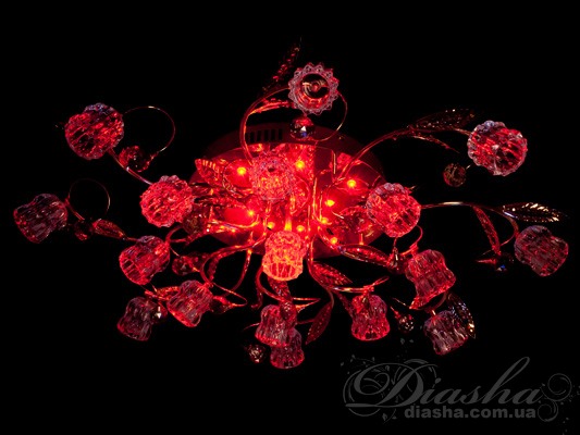 Галогеновая люстра со светодиодной подсветкой