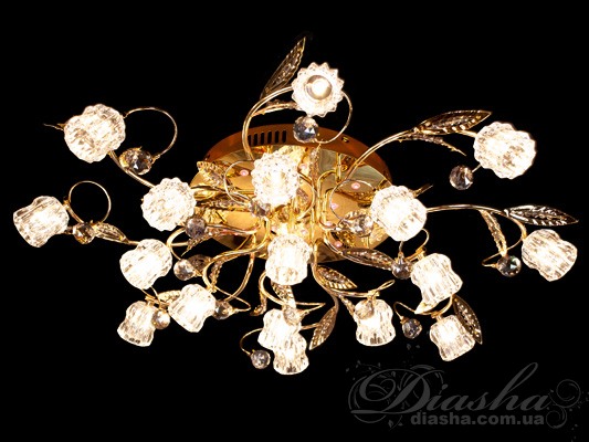 Галогеновая люстра со светодиодной подсветкой