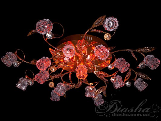 Галогеновая люстра со светодиодной подсветкой