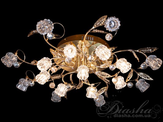 Галогеновая люстра со светодиодной подсветкой