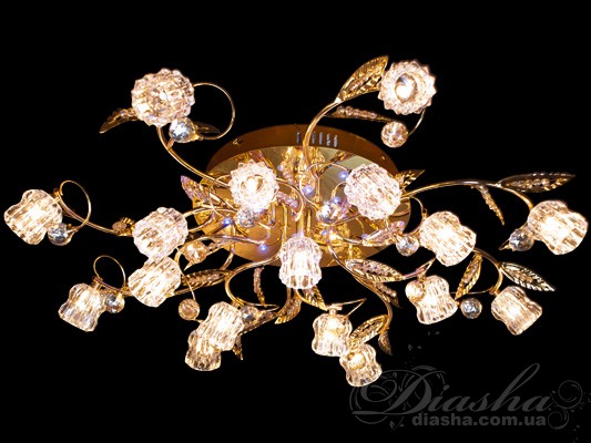 Галогеновая люстра со светодиодной подсветкой